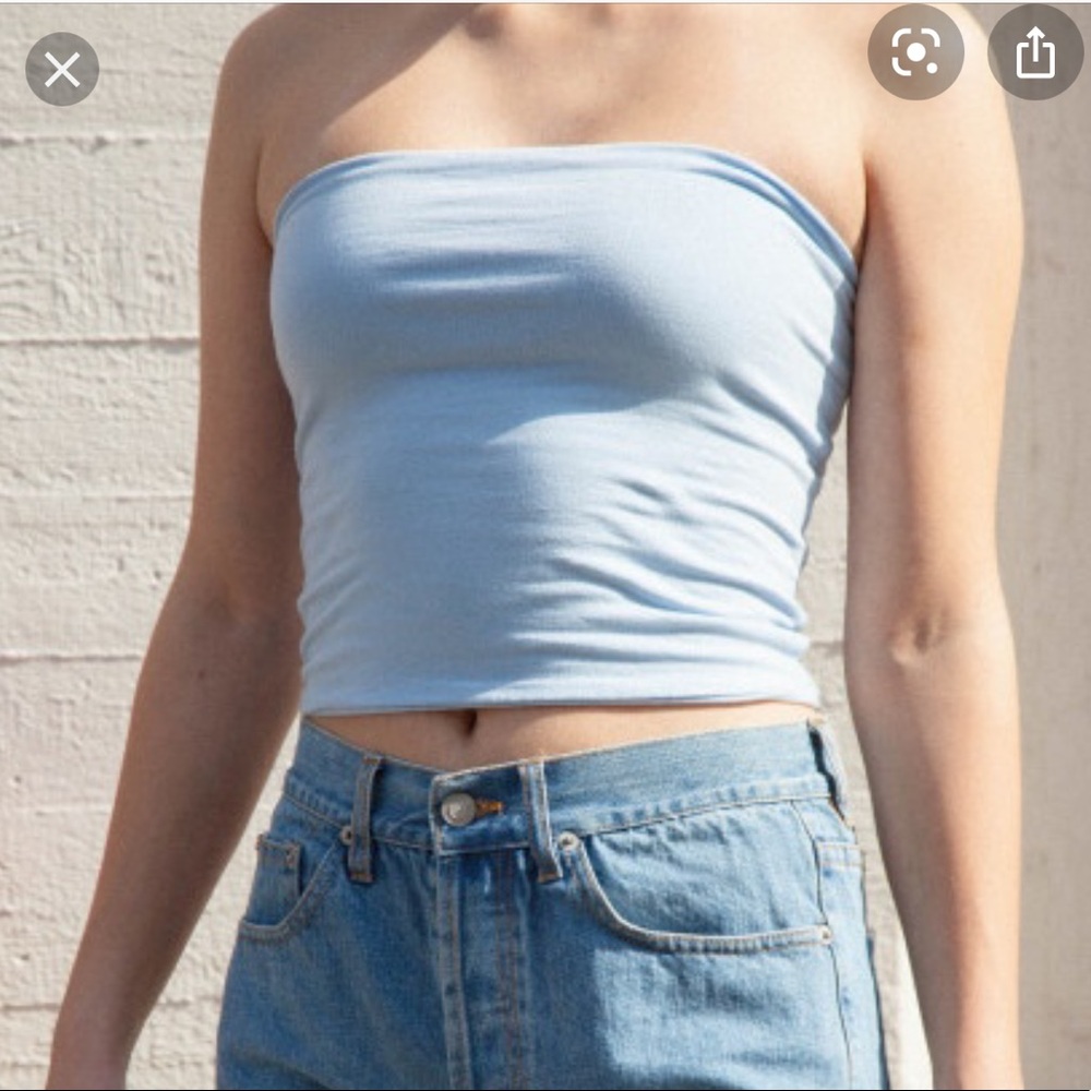 Light blue Brandy Melville tube top